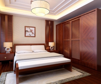 New Chinese Style Bedroom-ID:761179795