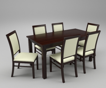 Modern Dining Table And Chairs-ID:979109871