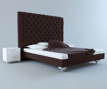 Modern Double Bed-ID:618690624