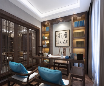 New Chinese Style Study Space-ID:994351683