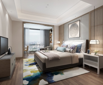 New Chinese Style Bedroom-ID:103441997