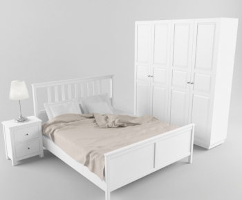 Modern Double Bed-ID:537350673