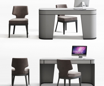 Modern Computer Desk And Chair-ID:435245622