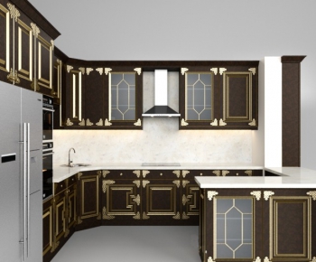 European Style Kitchen Cabinet-ID:571886853