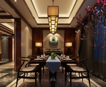 Modern New Chinese Style Dining Room-ID:694237467