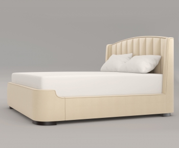 Simple European Style Double Bed-ID:566330119
