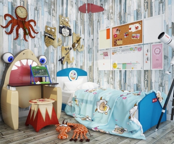 Mediterranean Style Children's Room-ID:535518995