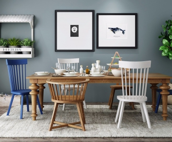 Nordic Style Dining Table And Chairs-ID:140932424