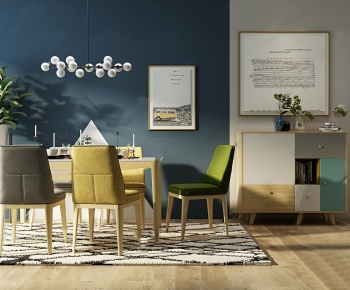 Nordic Style Dining Table And Chairs-ID:682014571