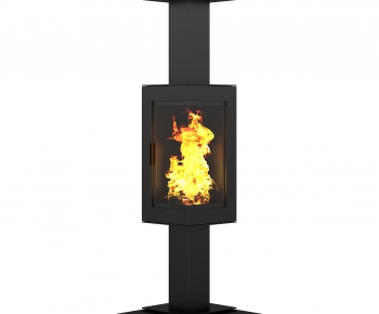 Modern Industrial Style Fireplace-ID:669808442