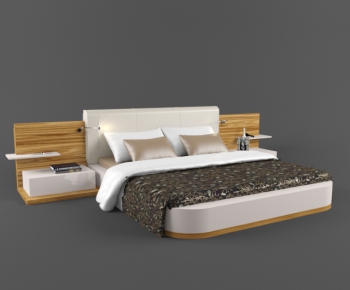 Modern Double Bed-ID:732368219