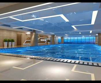 Modern Swimming Pool-ID:977050963
