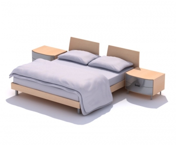 Modern Double Bed-ID:240960761