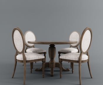 European Style Dining Table And Chairs-ID:665632852