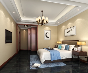 New Chinese Style Bedroom-ID:515500391