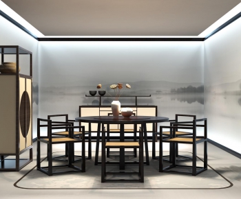Modern New Chinese Style Dining Room-ID:761854238
