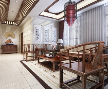 Chinese Style A Living Room-ID:943370936