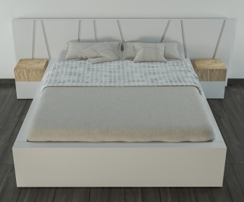 Modern Double Bed-ID:637941552