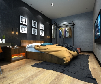 Industrial Style Bedroom-ID:435771547