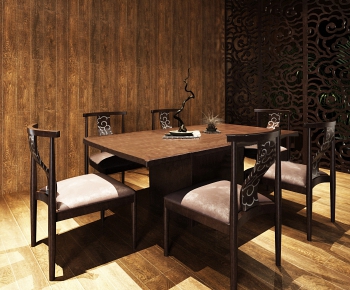 New Chinese Style Dining Table And Chairs-ID:521643113