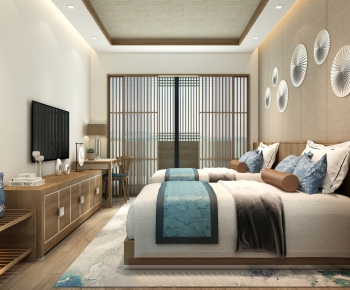 Chinese Style Bedroom-ID:335897594