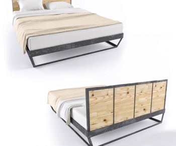 Modern Double Bed-ID:773885622