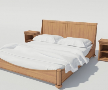 Modern Double Bed-ID:708952543