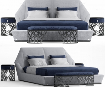 Modern Double Bed-ID:861018926