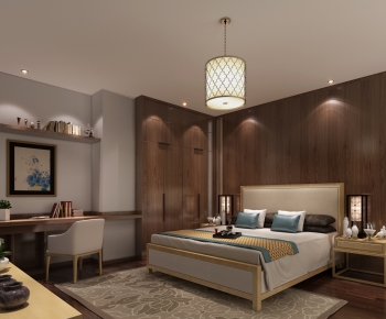 New Chinese Style Bedroom-ID:407992336