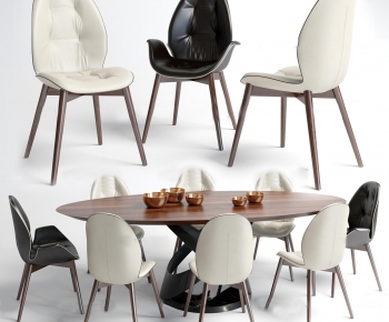 Nordic Style Post Modern Style Dining Table And Chairs-ID:227123691