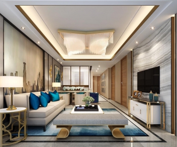 Modern Hong Kong Style A Living Room-ID:651587856