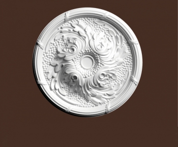 European Style Plaster Carved Top Plate-ID:977217742