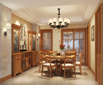 American Style Dining Room-ID:108377293