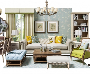 American Style Sofa Combination-ID:934323955