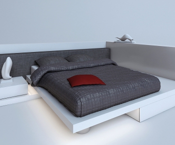 Modern Double Bed-ID:904754333