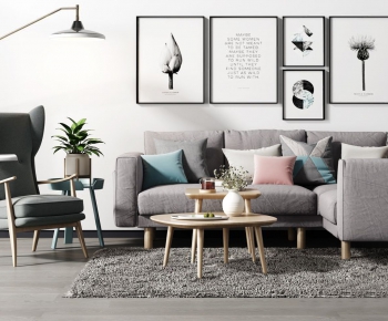 Nordic Style Sofa Combination-ID:665676722