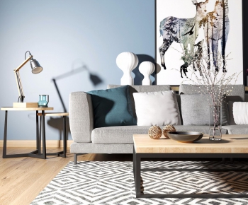 Modern Nordic Style Sofa Combination-ID:844226839