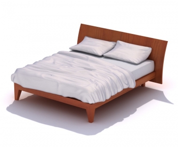 Modern Double Bed-ID:252373161