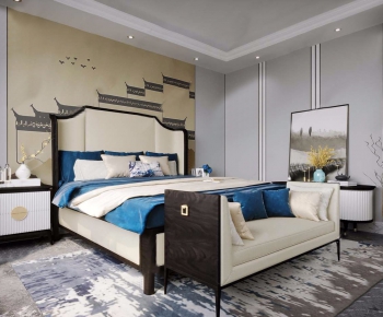 New Chinese Style Bedroom-ID:538884145