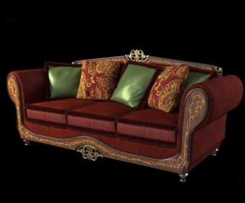 European Style Three-seat Sofa-ID:722819515