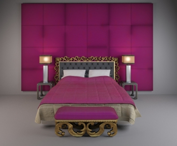 European Style Double Bed-ID:492314553