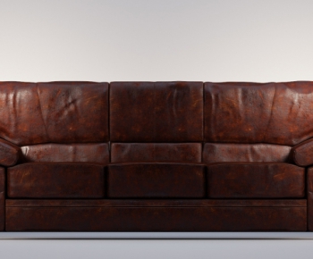 Industrial Style Three-seat Sofa-ID:340087168
