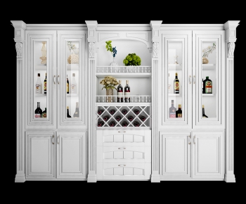 European Style Wine Cabinet-ID:709986382