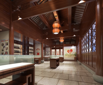 Chinese Style Exhibition Hall-ID:124062783