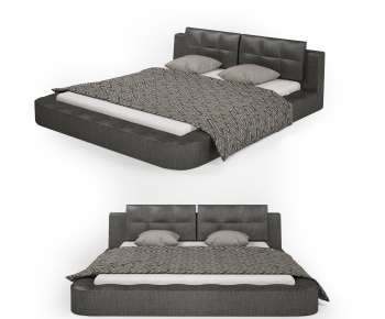 Modern Double Bed-ID:599961681