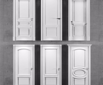 Simple European Style Solid Wood Door-ID:893402176