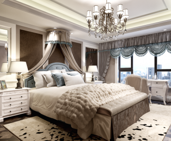 Simple European Style Bedroom-ID:784278856