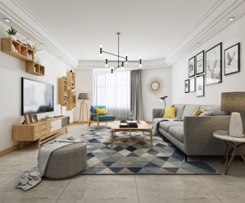 Nordic Style A Living Room-ID:703232195