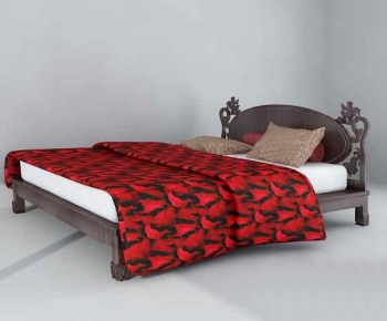 European Style Double Bed-ID:425226299
