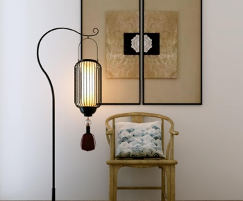 New Chinese Style Floor Lamp-ID:524497288